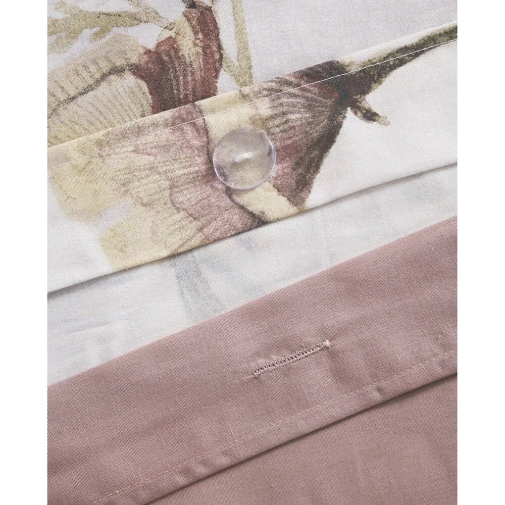 3pc Full/Queen Maddy Cotton Printed Duvet Cover Set Blush - Madison Park NEW